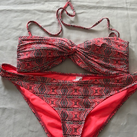 Atmosphere Neon Tribal Bikini sz 12